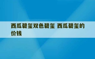 西瓜碧玺双色碧玺 西瓜碧玺的价钱