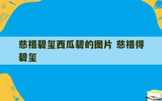 慈禧碧玺西瓜碧的图片 慈禧得碧玺