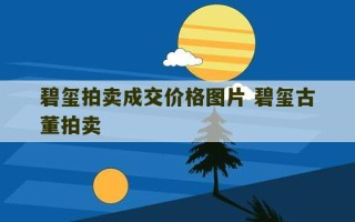 碧玺拍卖成交价格图片 碧玺古董拍卖