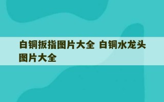 白铜扳指图片大全 白铜水龙头图片大全