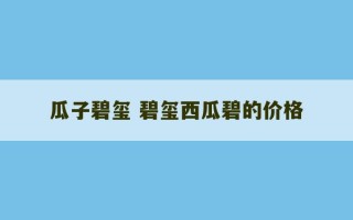 瓜子碧玺 碧玺西瓜碧的价格