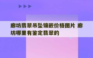 廊坊翡翠吊坠镶嵌价格图片 廊坊哪里有鉴定翡翠的