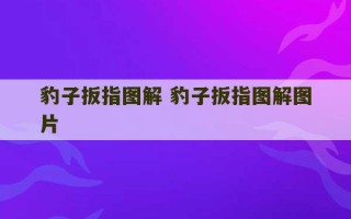 豹子扳指图解 豹子扳指图解图片