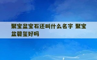 聚宝盆宝石还叫什么名字 聚宝盆碧玺好吗