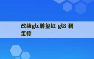 改装glc碧玺红 gl8 碧玺棕