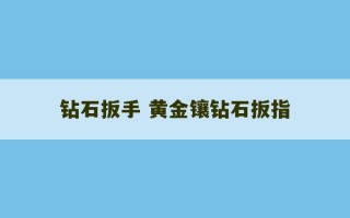 钻石扳手 黄金镶钻石扳指