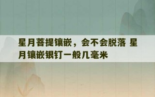 星月菩提镶嵌，会不会脱落 星月镶嵌银钉一般几毫米