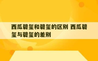 西瓜碧玺和碧玺的区别 西瓜碧玺与碧玺的差别