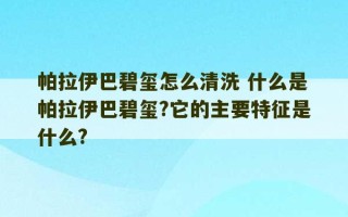 帕拉伊巴碧玺怎么清洗 什么是帕拉伊巴碧玺?它的主要特征是什么?