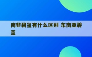 南非碧玺有什么区别 东南亚碧玺