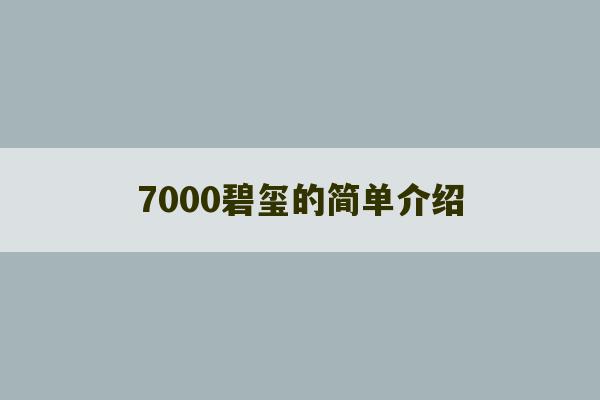 7000碧玺的简单介绍-第1张图片-文玩群